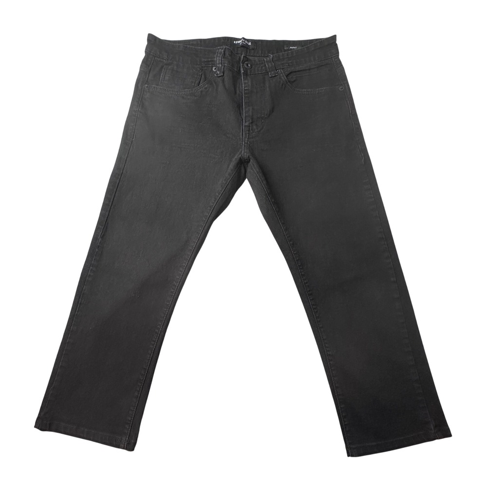 Kenneth Cole Jeans Mens 34x22 Black New York Slim Fit Stretch Denim Pants